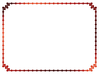 Obraz premium 丸、四角角F5、10赤