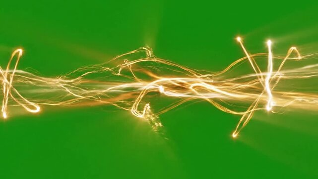 Clouds unveil radiant aurora borealis display with light streaks combine forming a effect ad_ready green screen circle reveal wipe