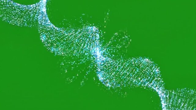 Dynamic data points unfolding with scatter plot with moving data effect green screen data visualizations style featuring data