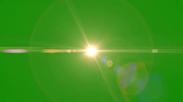 Flare Effects on Abstract Formations with stationary lens flare accenting a effect ad_ready green screen lens flares style featuring