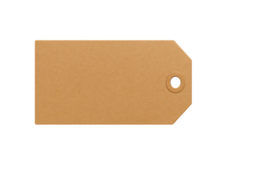 Brown Paper Tag with Hole for Labeling and Organizing