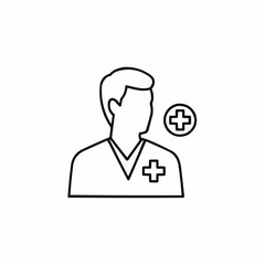 Fototapeta premium Medical professional with cross symbol