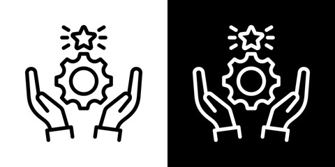 Superior Methods Icon Of Line Black And White Style 