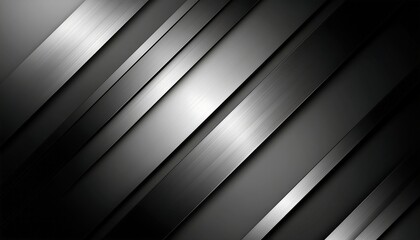 Matte Silver Diagonal Minimal Abstract Bars on Soft Charcoal Gradient for Modern Corporate Business Background
