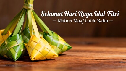 Eid al-Fitr Mubarak Greeting Card Illustration Design