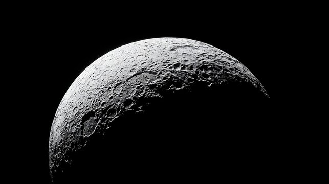 Ceres Dwarf Planet Surface Detailed Close Up View.