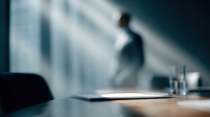 business focus scene with calm professional atmosphere