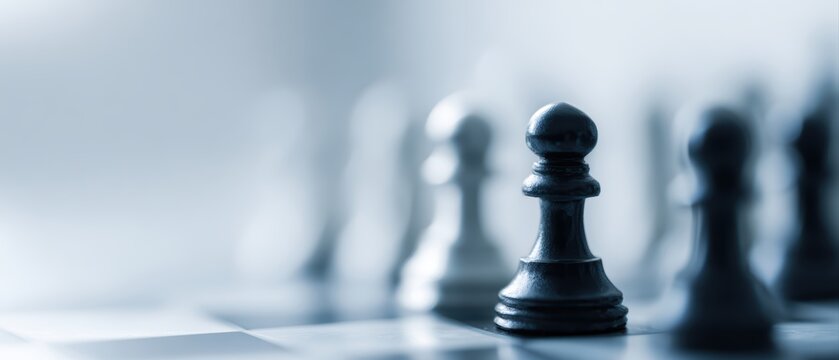 strategic planning concept with abstract alignment and order