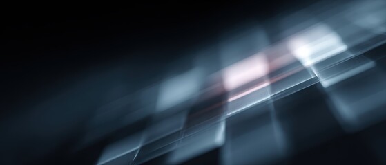 futuristic tech background with layered grids and glow, AI innovation theme