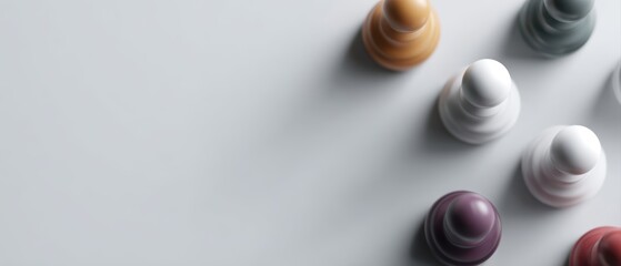 strategic planning concept with abstract alignment and order