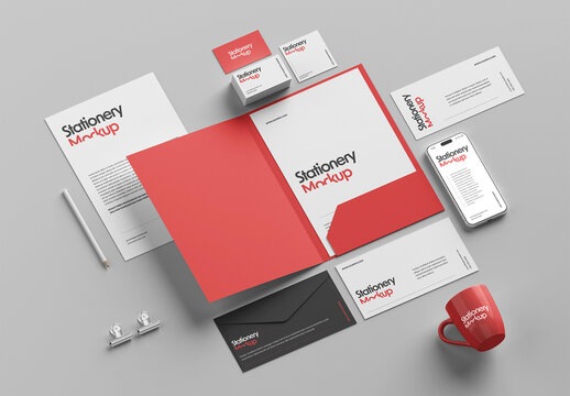 Stationery Set Mockup