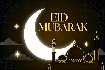 Islamic Holiday Eid al-Fitr Illustration Background