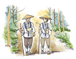 お遍路さん-巡礼者