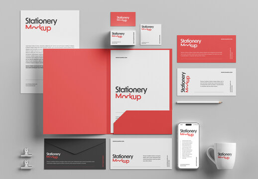 Stationery Set Mockup