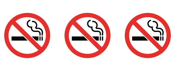 No Smoking Sign Symbol, a professional vector illustration of a cigarette 