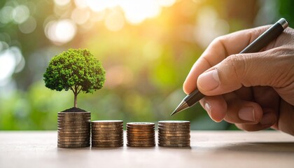 hand holding house made of money