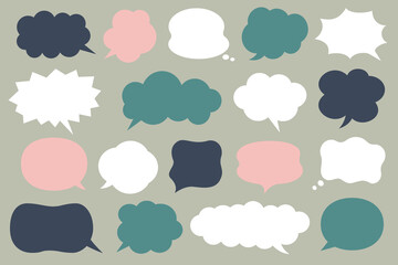 多用途で使いやすいシンプルふきだし素材