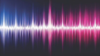 An abstract waveform pattern, vertical audio frequency spikes vector background 