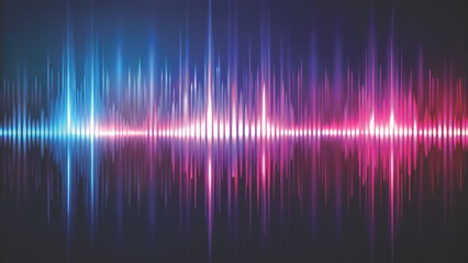 An abstract waveform pattern, vertical audio frequency spikes vector background 
