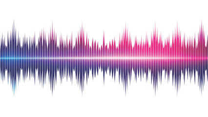 An abstract waveform pattern, vertical audio frequency spikes vector background 