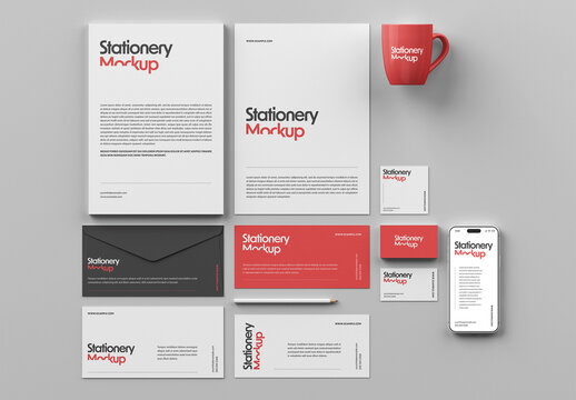 Stationery Set Mockup