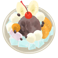 白玉あんみつ © nibosifuumi