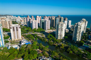 Aerial View of Residential Apartment Buildings in Barra da Tijuca District in Rio de Janeiro City