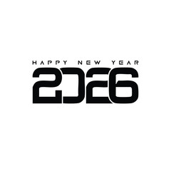 NEW YEAR 2026 LOGO VECTOR