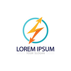 Thunder Energy Icon Combined with Sharp Lightning Elements for Innovative Business Logo
