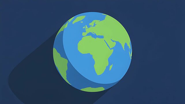 &ldquo;Animated Earth Rotation Minimal Vector&rdquo;