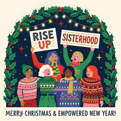 Empowering women during christmas and new year celebration
