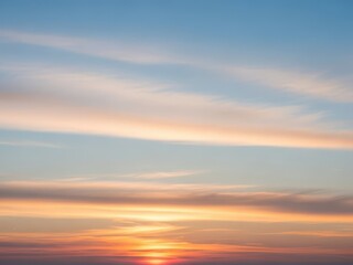 Serene sunset over calm waters. sunset sky