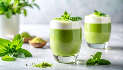 green smoothie with kiwi