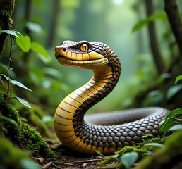 Fototapeta premium snake in the forest