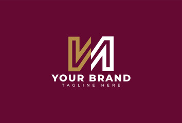 abstract geometric Letter N M logo with Mirror Lines icon design vector elements