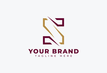 Abstract Letter S Logo Design Element