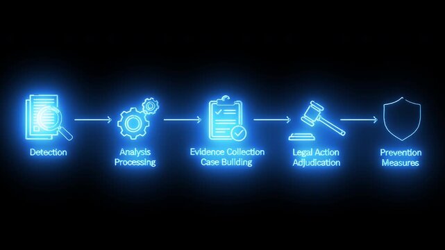 Evidence Collection And Legal Action Preparation Workflow With Analysis