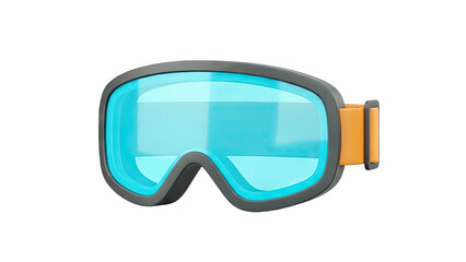 Ski Goggles Isolated on White Background