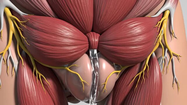 3D Anatomical Animation of the Human Bulbospongios Muscle