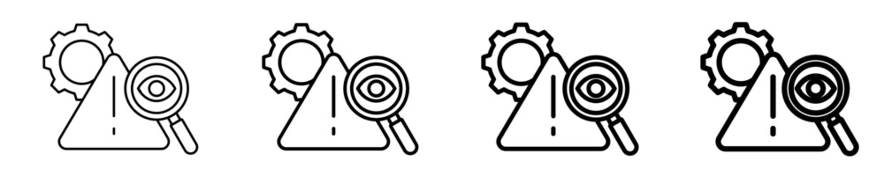 Post-Incident Review Icon Set Different Style Collection
