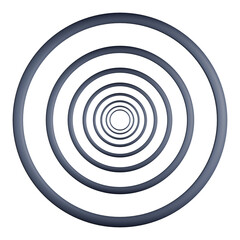 Monochromatic Concentric Circles Isolated
