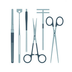 Laparoscopic Surgery Instruments Vector