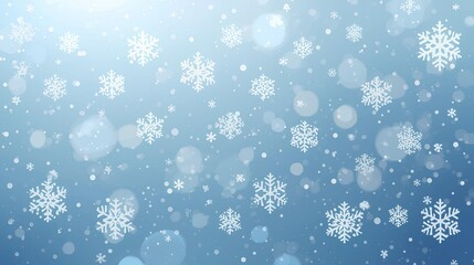 blue snow sparkling christmas background