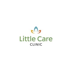 Obraz premium Little Care Clinic logo with green and orange design