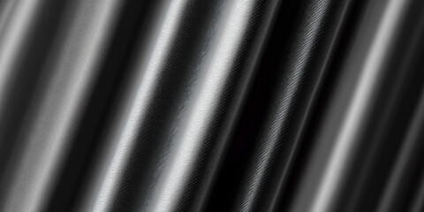 Fototapeta premium 高級感のある黒い波状のモダンテクスチャ