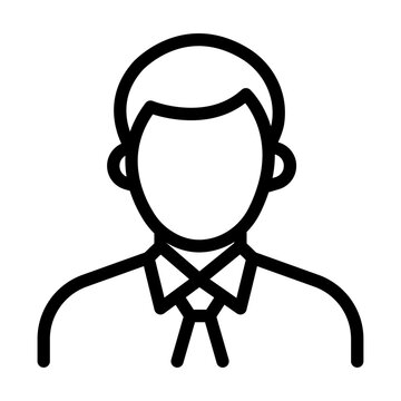 Legal Transcriber Line Icon of Court Reporters Icon Set