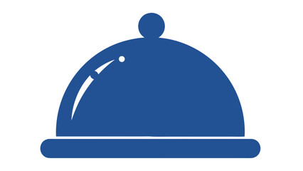 Blue Food Cloche Icon