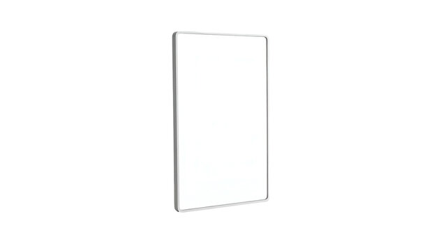 Isometric view of a white, rectangular object against a black background
