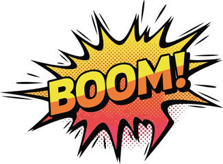 Boom! Comic Book Explosion - Dynamic Graphic for Creative Projects