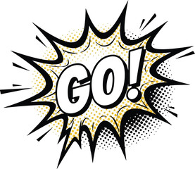 Go! Comic Burst Dynamic Graphic for Projects